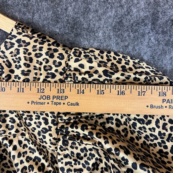 English Factory Animal Print Puff Sleeve Blouse Size Large - Picture 6 of 12